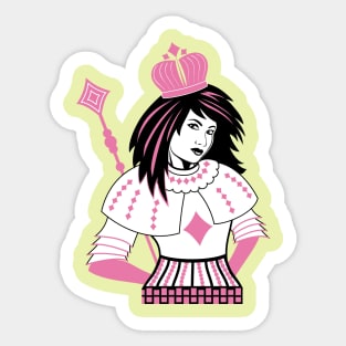 Queen of Diamonds Sticker